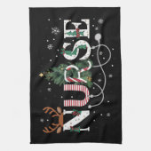 Kerstman's favoriete verpleegster Xmas Gifts Holid Theedoek (Verticaal)