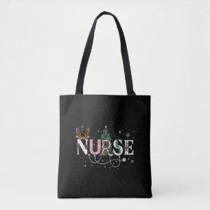 Kerstman's favoriete verpleegster Xmas Gifts Holid Tote Bag