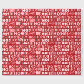 Kerstman's feestelijke HO! HO! HO! Groeten, Veneti Cadeaupapier (Vlak)