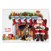 Kerstman's Gift Grote Deense Hond Kerstmis (Voorkant Horizontaal)