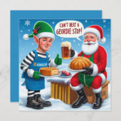 Kerstman's Greggs Feestdagenkaart (Voorkant / Achterkant)