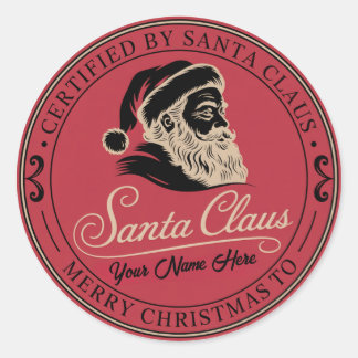✒️ Kerstman's Handtekening Stempel Sticker