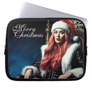 Kerstman's heetste zus - Vrolijk kerstfeest 031220 Laptop Sleeve