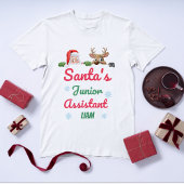 Kerstman's Junior Assistent Kinderen Kerst T-shirt