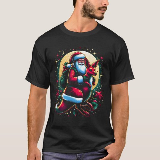 Kerstman's Kangoeroe Kerstavontuur T-shirt (Voorkant)