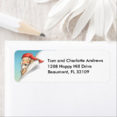 Kerstman's kerstlijst etiket (Insitu)