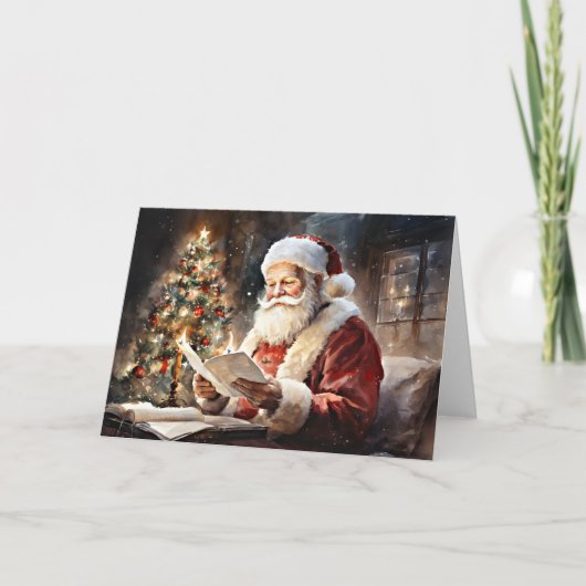 Kerstman's kerstlijst kaart (Voorkant)