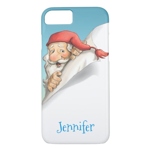 Kerstman's kerstlijst met monogram Case-Mate iPhone case (Achterkant)