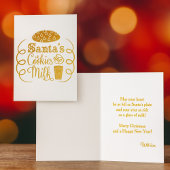 Kerstman's koekjes en melk kerst grillen folie kaarten