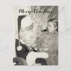 Kerstman's Lap Christmas Briefkaart