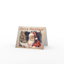 Kerstman's Lijst Kerst Kaart