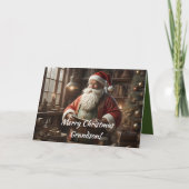 KERSTMAN'S LIJST-KLEINZOON KERSTMIS KAART (Voorkant)