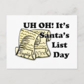 Kerstman's Lijstdag Feestdagenkaart (Voorkant)