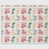 Kerstman's Little Helpers Elf Fun Cadeaupapier (Vlak)