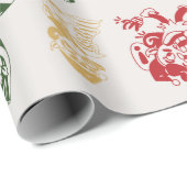 Kerstman's Little Helpers Elf Fun Cadeaupapier (Rol Hoek)