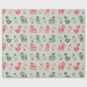 Kerstman's Little Helpers Elf Fun Cadeaupapier (Vlak)