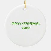  kerstman's Nice List Ornament (Achterkant)