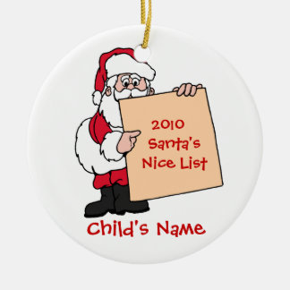  kerstman's Nice List Ornament