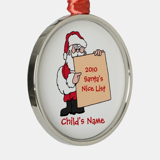  kerstman's Nice List Ornament (Rechts)