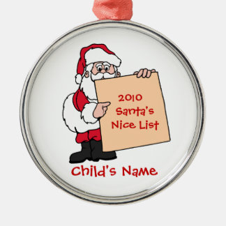  kerstman's Nice List Ornament