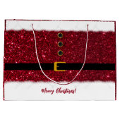 Kerstman's oogverblindende rode outfit- Kerstmis- Groot Cadeauzakje (Achterkant)