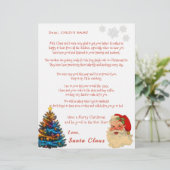 Kerstman's persoonlijke kerstbrief aan uw kind (Staand voorkant)