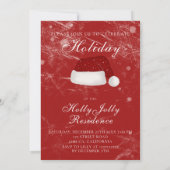 Kerstman's Pet Kerstfeest Winter Kaart (Achterkant)