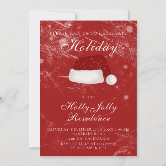 Kerstman's Pet Kerstfeest Winter Kaart (Achterkant)