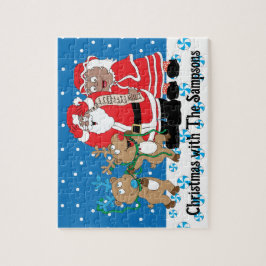 Kerstman's rendieren legpuzzel