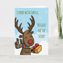 Kerstman's Scoop Feestdagen Kaart