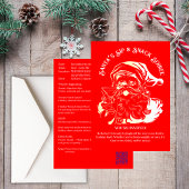 Kerstman's Sip & Snack Soiree Kerstfeest Kaart