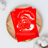 Kerstman's Sip & Snack Soiree Kerstfeest Kaart