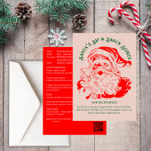 Kerstman's Sip & Snack Soiree Kerstfeest Kaart