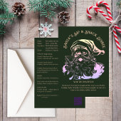 Kerstman's Sip & Snack Soiree Kerstfeest Kaart