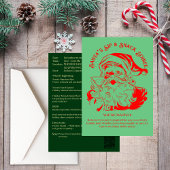 Kerstman's Sip & Snack Soiree Kerstfeest Kaart