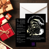 Kerstman's Sip & Snack Soiree Kerstfeest Kaart