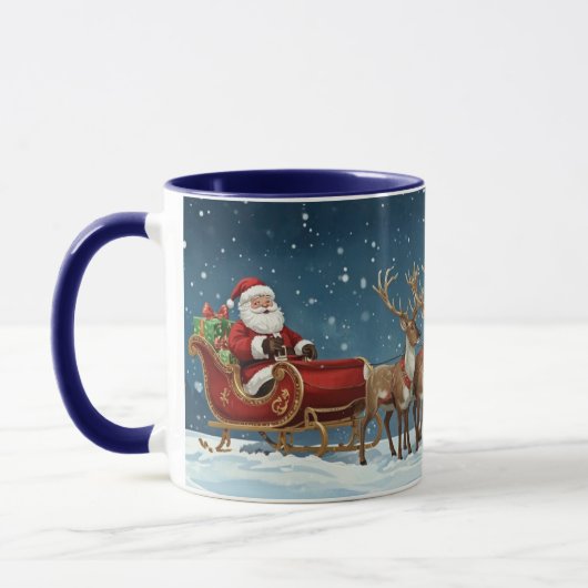 Kerstman's slee mok (Links)