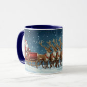 Kerstman's slee mok (Voorkant links)