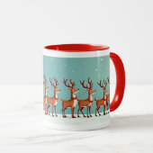 Kerstmans slee mok (Voorkant rechts)