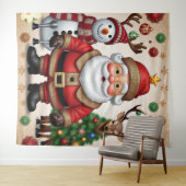 "Kerstmans slee" Wandkleed (In Situ (horizontaal))
