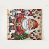 "Kerstmans slee" Wandkleed (Voorkant (horizontaal))