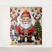 "Kerstmans slee" Wandkleed (Voorkant)