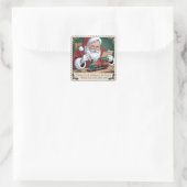 Kerstmans Speelgoed Inspecteur Zeehond Sticker (Tas)