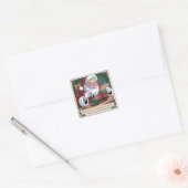 Kerstmans Speelgoed Inspecteur Zeehond Sticker (Envelop)