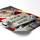 Kerstman's teken: ambacht uw kerstboodschap poster (Hoek)