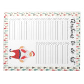 Kerstman's to do list notitieblok (Voorkant)