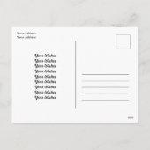 Kerstman's Tropische Kerstmis Feestdagenkaart (Achterkant)