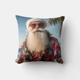 Kerstman's Tropische Kerstmis Kussen