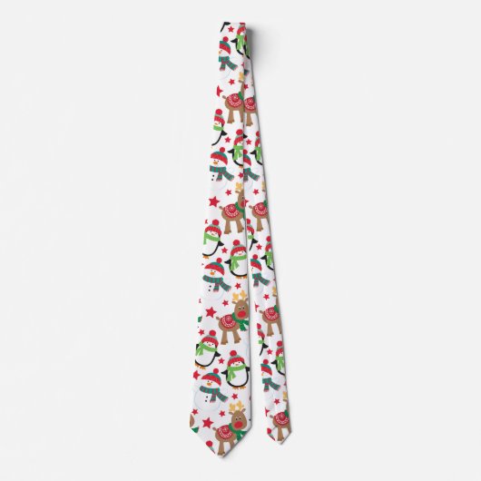 Kerstman's Vrienden Kerststropdas Stropdas (Voorkant)