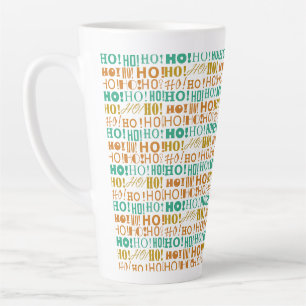 Kerstman's vrolijke kerst HO! HO! HO! Groen en gou Latte Mok